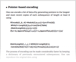Pointer-based encoding