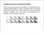 Related [texture perception] models