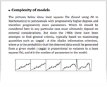 Complexity of models