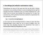 Encodings [of cellular automaton rules]