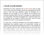 Proofs of undecidability