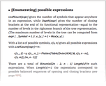 [Enumerating] possible expressions