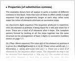 Properties [of substitution systems]