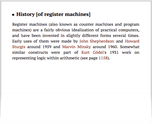 History [of register machines]
