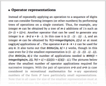 Operator representations