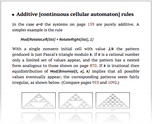 Additive [continuous cellular automaton] rules