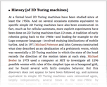 History [of 2D Turing machines]