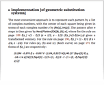 Implementation [of geometric substitution systems]