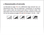 Dimensionality of networks