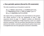 Non-periodic pattern [forced by 2D constraint]