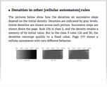 Densities in other [cellular automaton] rules
