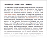 History [of Central Limit Theorem]