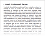 Models of microscopic fracture