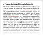 Parametrizations of [biological] growth