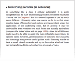 Identifying particles [in networks]