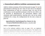 Generalized additive [cellular automaton] rules