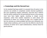 Cosmology and the Second Law