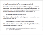 Implementation [of network properties]