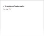 Extensions of mathematics