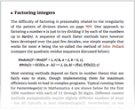 Factoring integers