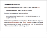 LFSR cryptanalysis