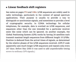 Linear feedback shift registers