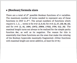 [Boolean] formula sizes