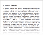 Boolean formulas