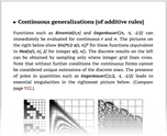 Continuous generalizations [of additive rules]