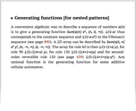 Generating functions [for nested patterns]