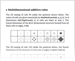 Multidimensional additive rules