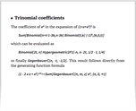 Trinomial coefficients