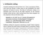 Arithmetic coding