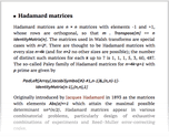 Hadamard matrices