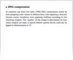 JPEG compression