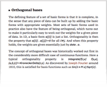 Orthogonal bases