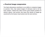 Practical image compression