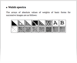 Walsh spectra
