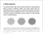 Moire patterns