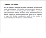 Nested vibrations