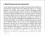 Block frequencies [in sequences]