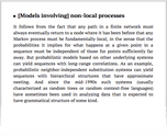 [Models involving] non-local processes