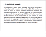 Probabilistic models