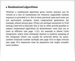 Randomized algorithms