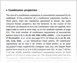 Combinator properties