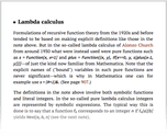 Lambda calculus