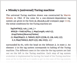 Minsky's [universal] Turing machine