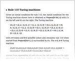 Rule 110 Turing machines