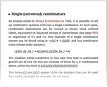 Single [universal] combinators