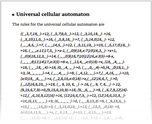 Universal cellular automaton